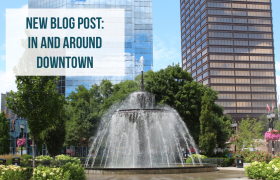 Image of fountain with blog post titled overlay